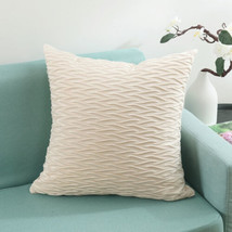 Soft Velvet Throw Pillow Covers Square Sofa Cushion Cover 18&quot;x18&quot; Home Decor - £14.22 GBP