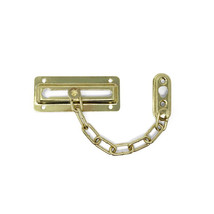 Grip Tight Tools CH1 Chain Door Guard Steel Bright Brass Finish - £5.94 GBP