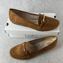 Croft &amp; Barrow Slip On Loafers Shoes Womens Size 6 Faux Suede Comfort Cl... - $29.87