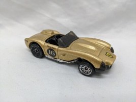Hot Wheels 1990 Gold Ferrari Classic Racer 16 Toy Car 2 3/4&quot; - £21.66 GBP