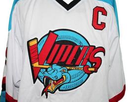 Any Name Number Detroit Vipers Retro Hockey Jersey White Howe Any Size image 4