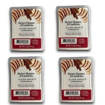 Better Homes &amp; Gardens Sliced Apple &amp; Cinnamon Scented Wax Melts 2.5oz Lot Of 4 - £16.06 GBP