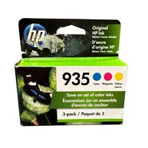 New Genuine HP 935 Cyan, Magenta, and Yellow 3 Pack C2P20AN C2P21AN C2P22AN - $14.25