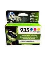 New Genuine HP 935 Cyan, Magenta, and Yellow 3 Pack C2P20AN C2P21AN C2P22AN - $14.25