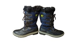 Sorel Tofino Tall Blue Black Faux Fur  Snow Waterproof Outdoor Duck Boot... - £36.31 GBP