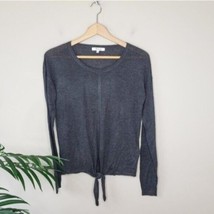 Madewell | Gray Lightweight Tie Front Sweater, Womens Size XS - $21.29