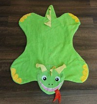 Baby Einstein Blanket Floor Tummy time play mat Green bard dragon Soft Plush Rug - £18.13 GBP