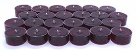 24 Pack Unscented BURGUNDY Color Mineral Oil Based Candles up to 8 Hours... - £16.64 GBP