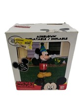 4ft Happy Birthday Mickey Mouse AirBlown Inflatable Party Blow-Up Yard D... - $29.68