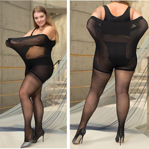 Plus Size Tights Women Safety Pants High Waist Super Elastic Sexy Pantyh... - $17.90