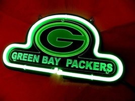 NFL Green Bay Packers Aaron Rogers #12 Football Beer Bar Neon Light Sign... - £54.13 GBP