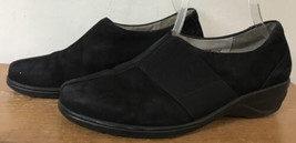 Waldlaufer Euro Black Nubuck Suede Leather Slip On Clogs Comfort Shoes 10 - £31.41 GBP
