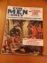 For Men Only Pulp Feb 1962 WWII; Paris Spys; Nautilus Sub; Kuntsler cover art VG - £27.97 GBP