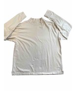 Vintage Carhartt Men&#39;s XL Mock Neck Long Sleeve Pullover Beige Shirt 90s - £12.29 GBP