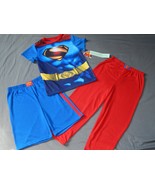 Boy&#39;s Pajamas 3 pc Set Superman Youth Size 8 Small Sleepwear NEW Justice... - £14.73 GBP