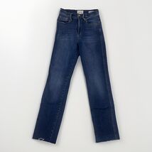 FRAME Le Sylvie Jeans Women’s 26 Slender Straight Raw Hem Medium Wash - $55.83