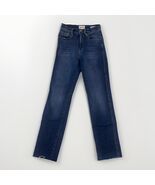 FRAME Le Sylvie Jeans Women’s 26 Slender Straight Raw Hem Medium Wash - $55.83