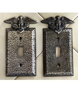 Lot (2) Vintage Hammered Metal American Eagle Single Light Switch Plate ... - €16,79 EUR Lot (2) Vintage Hammered Metal American Eagle Single Light Switch Plate ... - €16,79 EUR
