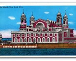 Ellis Island From the Water New York CIty NYC NY UNP WB Postcard I21 - $3.91