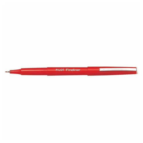 Primary image for Pilot SW-PP Fineliner Pen (Box of 12) - Red