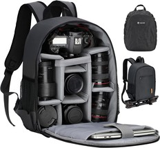 TARION Camera Bag Professional Camera Backpack with Rain Cover Laptop - £37.42 GBP