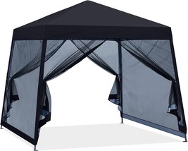 Stable Pop Up Outdoor Canopy Tent With Netting Wall From Abccanopy In Black. - £135.86 GBP