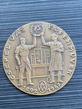 1967 Hungarian Commemorative Medal In Honor Of 75th Anniversary Of Femuvek Plant - £20.77 GBP