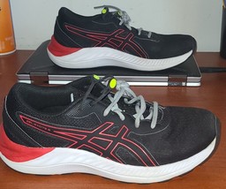 ASICS Women&#39;s GEL-Excite 8 Running Shoe Sz 5.5 Black Red White - £20.36 GBP