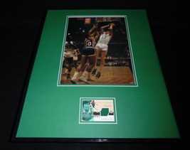 John Havlicek 16x20 Framed Game Used Jersey &amp; Photo Display Celtics - £62.27 GBP