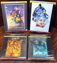 Solo: A Star Wars Story + Rogue One (4K+Blu-ray) Custom Slipcovers-NEW-Free S&amp;H - £53.14 GBP