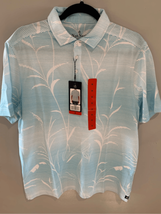 NEW Medium NAT NAST Polo Shirt-Blue/White Hombre S/S Cotton/Poly EUC Men... - $34.65