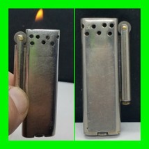 Uncommon Vintage Slim Trench Petrol Lighter ~ Silver Tone ~ In Working C... - $49.49