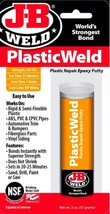 J-B Weld Plastic Weld Putty S Ti Ck Epoxy Adhesive Repair Plastic Abs Pvc Glue 8237 - £18.28 GBP