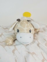 Modern Baby Security Blanket Giraffe Teether Rattle Blanky Lovey  - $15.79