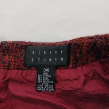 Finity Studio Back Zipper Women's Burnt Orange Wool & Acrylic Skirt Size 14 image 3