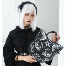 Popular Fashion  Bag Harajuku Style Dark Cat Face Handbag Women&#39;s Trend Clutch   - £81.48 GBP