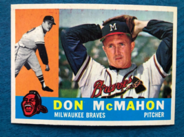 1960 TOPPS BASEBALL CARD DON MCMAHON #189 (NM) - $110.44 MXN