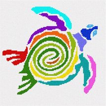 Pepita Needlepoint Canvas: Turtle in Color, 10&quot; x 10&quot; - £61.69 GBP+