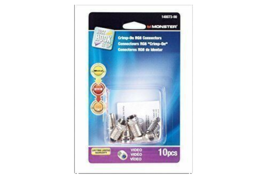 Monster Cable Coax Connectors Rg6 Carded 10 / Pack - $25.00
