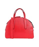 Gianni Chiarini Italian Made Genuine Red Embossed Leather Small Tote Han... - $4,744.60 MXN