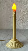 Vintage Single Candolier Electric Christmas Candle Light Amber Bulb Mid Century - £14.90 GBP