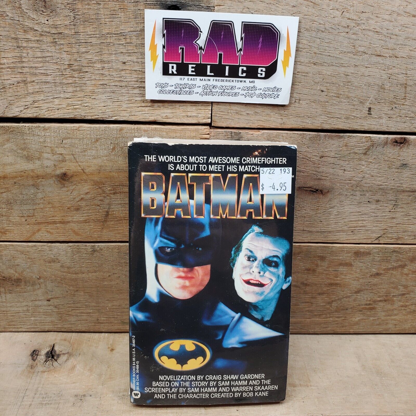 Batman Screenplay Novel Paperback Warner Books 1989 - $10.12