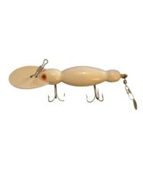 Vintage Bomber &quot;Water Dog&quot; #1601 All White Wooden Fishing Lure Box And Catalog - £23.70 GBP