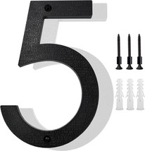 8’’ Modern Floating House Numbers for Outside Large Black Shadow Home Number 5 - £4.68 GBP