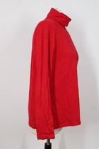 Lands End LP Red Cotton Stretch Turtleneck Long Sleeve Top Shirt - £17.93 GBP