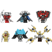 Skibidi Toilet Upgraded Titan Drillman Titan Computer Man 6pcs Minifigures Toy - £17.64 GBP