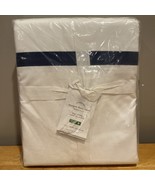NEW Pottery Barn King Morgan Duvet Cover 400 TC Organic Cotton Navy Blue... - $270.79 CAD