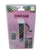 Black Rainbow Heart Portable Power Bank Backup Battery Charger Key Chain... - £2.10 GBP