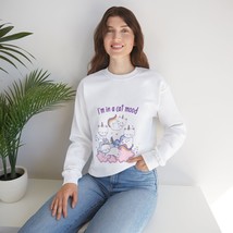 cat mood funny gift Unisex Heavy Blend™ Crewneck Sweatshirt animal lovers  - £21.73 GBP+