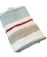 ADEN AND ANAIS Swaddle Muslin 100% Cotton Blanket Unisex Neutral Stripe - $14.40